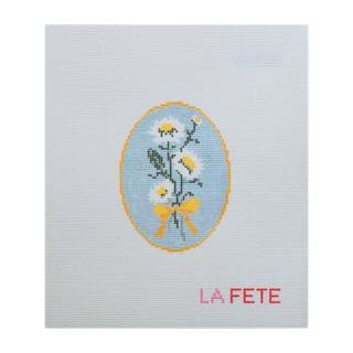 5th Year Anniversary Daisies Flower Series Hand Painted Needlepoint Canvas by La Fete Needlepoint (thumbnail)