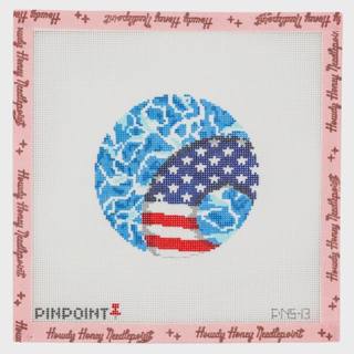 American Flag Pool Float by Pinpoint Needlepoint (thumbnail)