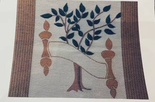 Tree, Scroll and a Torah- all in a tallit. by Gone Stitching (thumbnail)
