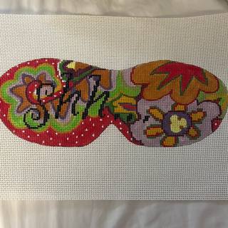 Shh Floral Eye Mask by Colors of Praise Art Studio (thumbnail)