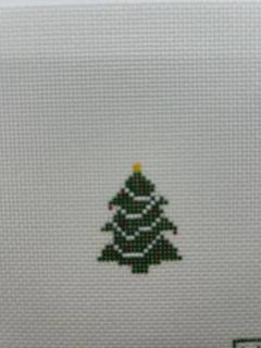 Mini Green Christmas Tree by M F Needlepoint (thumbnail)