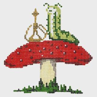Alice in Technicolor - Caterpillar by The Plum Stitchery (thumbnail)