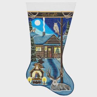 Silent Night Stocking TTR on 18 by Rebecca Wood Designs (thumbnail)