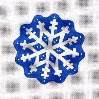 Pepperberry SF06 Scalloped Snowflake Blue by Pepperberry Designs (thumbnail)