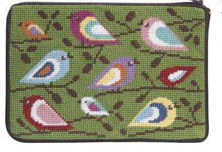 Birds of Color Cosmetic Purse Stitch/Zip by Alice Peterson (thumbnail)