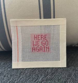 Mini Here We Go Again Canvas by Magnolia Needlepoint (thumbnail)