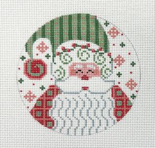 santa with stripes ornament by Danji Designs (thumbnail)
