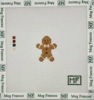 Gingerbread Mini Canvas by M F Needlepoint (thumbnail)