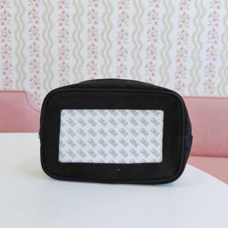 Cosmetic Bag - Black Canvas by Tilli Tomas (thumbnail)