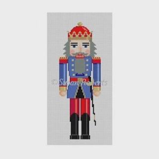 Royal Blue King Nutcracker by Susan Roberts Needlepoint (thumbnail)