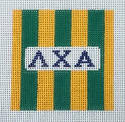 3" Rugby Stripe Square RU3 LCA Lambda Chi Alpha by Kangaroo Paw Designs (thumbnail)