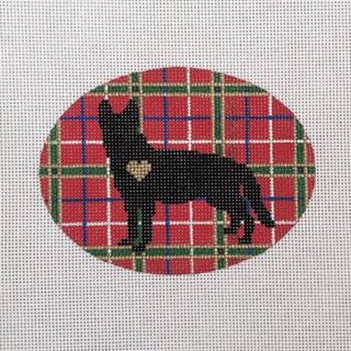 Pepperberry DGS07 Plaid Silhouette German Shepherd by Pepperberry Designs (thumbnail)