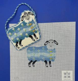 Patricia Sone #155 sheep with scallop cardigan by Patricia Sone (thumbnail)