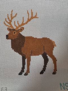 Elk by Natural State Needlepoint (thumbnail)
