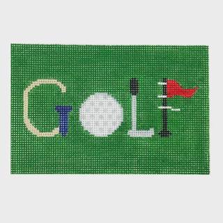 Golf Book Word Canvas by Rachel Donley (thumbnail)