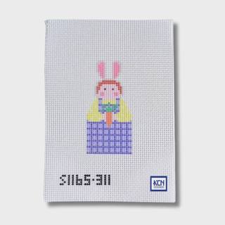 Boy Bunny Angel Needlepoint Canvas by KCN Designers (thumbnail)