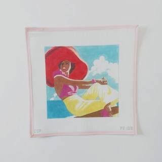 Lady in Red Hat by Colors of Praise Art Studio (thumbnail)