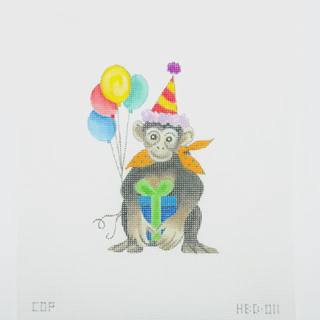 Happy Birthday Monkey with Present by Colors of Praise Art Studio (thumbnail)