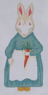 Mrs. Bunny w/ Carrot SST-07 by Kate Dickerson Needlepoint Collections (thumbnail)