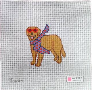 Bougie Golden Retriever Canvas by August Design Works (thumbnail)