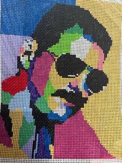 Freddie Mercury by Cabell Stitchery (thumbnail)