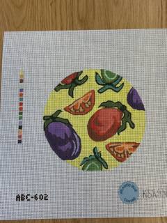 Farmers Market Veggies Round by Atlantic Blue Canvas (thumbnail)