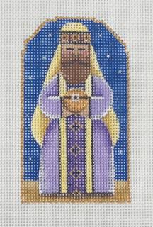 sky nativity set, lavender wiseman by Rebecca Wood Designs (thumbnail)