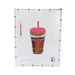 Donut on Coffee Canvas by Rachel Barri Designs (thumbnail)