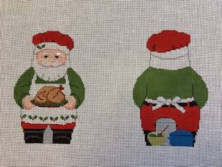 Chef Santa - 2 sided by Liz Goodrick-Dillon (Tapestry Tent, via Susan Roberts) (thumbnail)