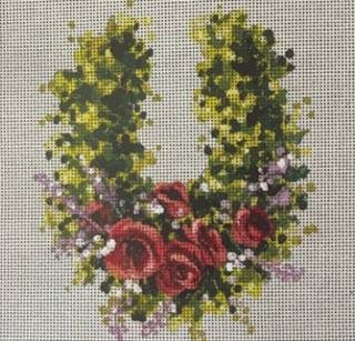 MC497 Floral U-Shaped Wreath by Colors of Praise Art Studio (thumbnail)