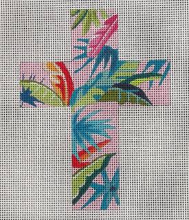 IF272 Floral Tropical Cross by Colors of Praise Art Studio (thumbnail)
