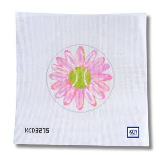 Tennis Flower Needlepoint Canvas by KCN Designers (thumbnail)
