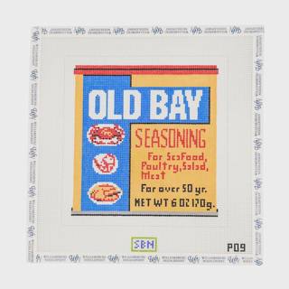 Old Bay Pillow by Susan Battle Needlepoint (thumbnail)