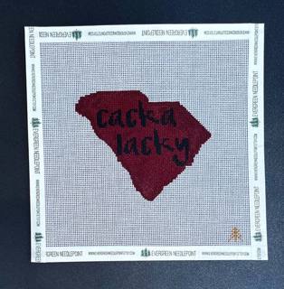 South Cackalacky - Garnet and Black by Evergreen Needlepoint (thumbnail)