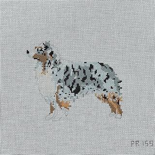 Pip & Roo Australian Shepherd Needlepoint Canvas by Pip & Roo Needleworks (thumbnail)