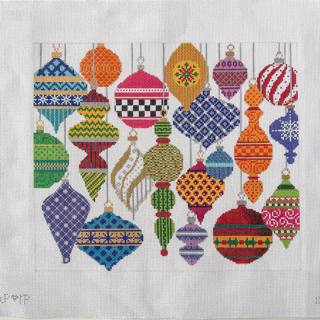 Retro Ornament Pillow by CBK Needlepoint (thumbnail)