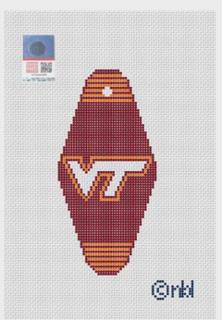 Virginia Tech Hotel Key by Needlepoint by Laura (thumbnail)