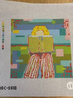 Reading Girl - Blonde by Atlantic Blue Canvas (thumbnail)