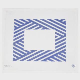 Blue and White Stripe Frame by Griffin Designs (thumbnail)