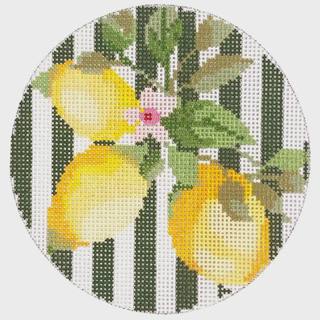 Lemons 4" Round by Blueberry Point Canvas (thumbnail)