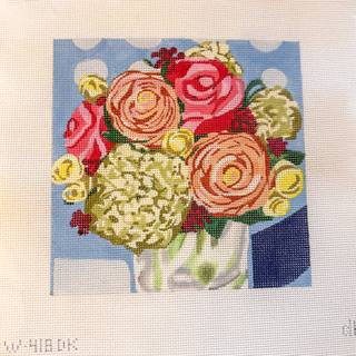 Flowers in Vase by Blue Waters Needlepoint (thumbnail)