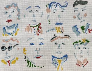 Plum Stitchery 26X-13 The Faces by Plum Designs (thumbnail)