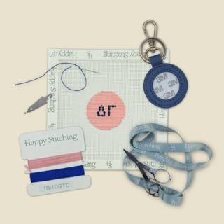 Delta Gamma Happy Stitching All-In-One Key Fob/Bag Tag Kit by Happy Stitching (thumbnail)