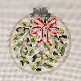 Mistletoe Ornament White by Canvas Works (thumbnail)
