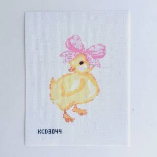 Duck with Bow Printed Canvas by KCN Designers (thumbnail)