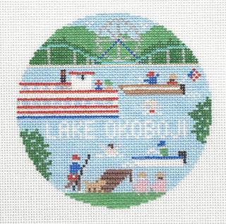 Travel Round - Lake Okoboji by Doolittle Stitchery (thumbnail)