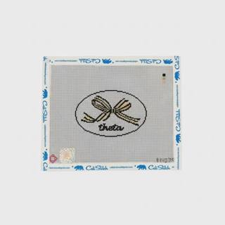 Theta Needlepoint Ornament by Bexar Needleworks (thumbnail)