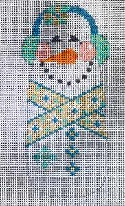 Tan/Snowflake Scarf Snowman by Danji Designs (thumbnail)