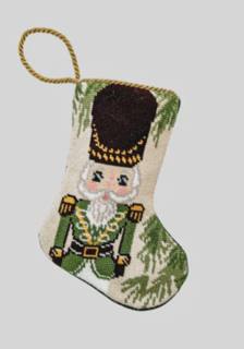 Vietri Nutcracker Green Bauble Stocking by Bauble Stockings (thumbnail)