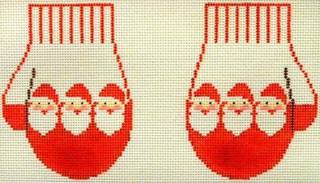 Santa Mittens by Kathy Schenkel (thumbnail)